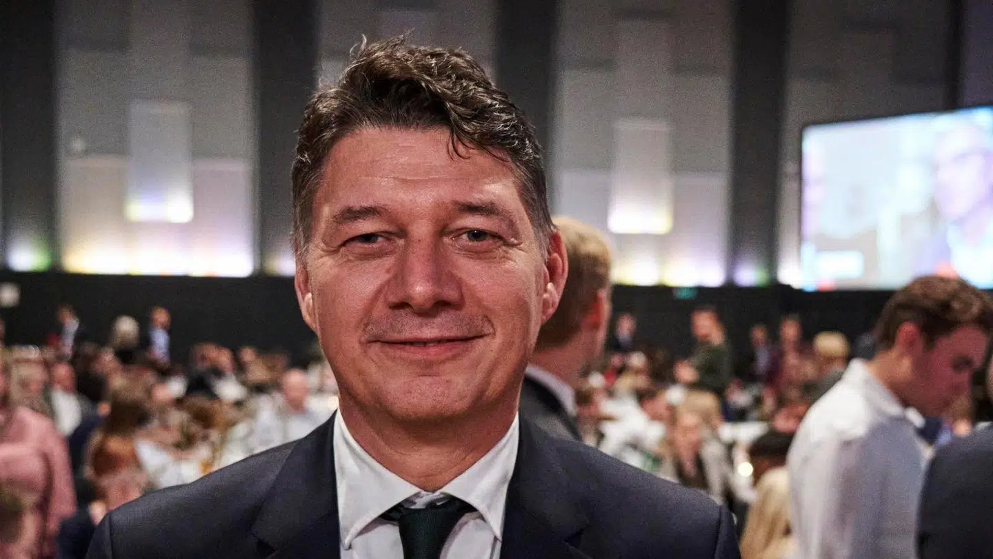 Konservatives spidskandidat, Morten Thiessen, der med sit parti fik et kanonvalg, skulle pludselig forholde sig til knæfald fra Thomas Kastrup Larsen på valgnatten. Foto: Nicolas Cho Meier/Byrd