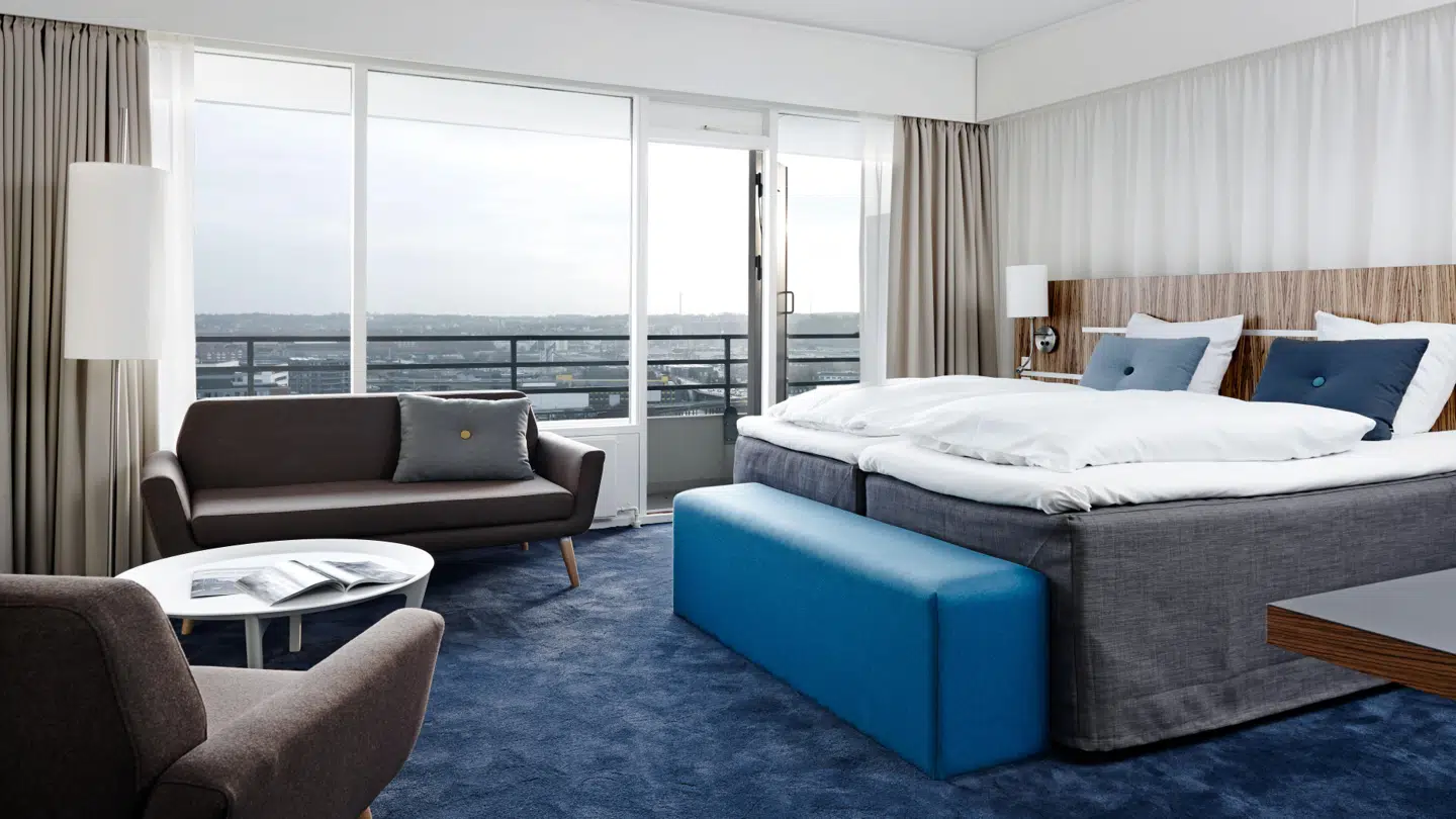 Her er vi på et af værelserne hos listens fjerdeplads.