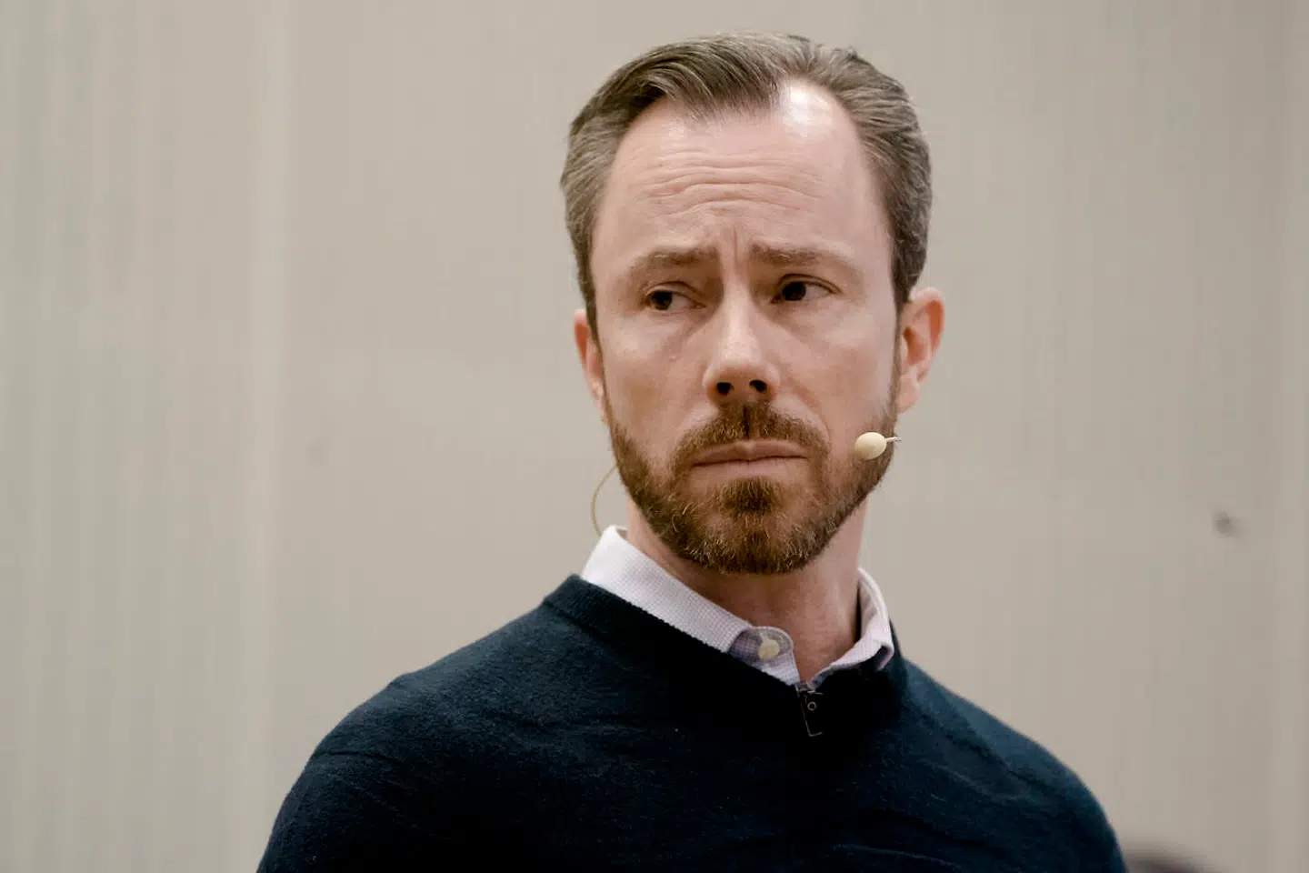 Venstre formand Jakob Ellemann-Jensen til debatarrangement med eleverne på Greve Gymnasium.