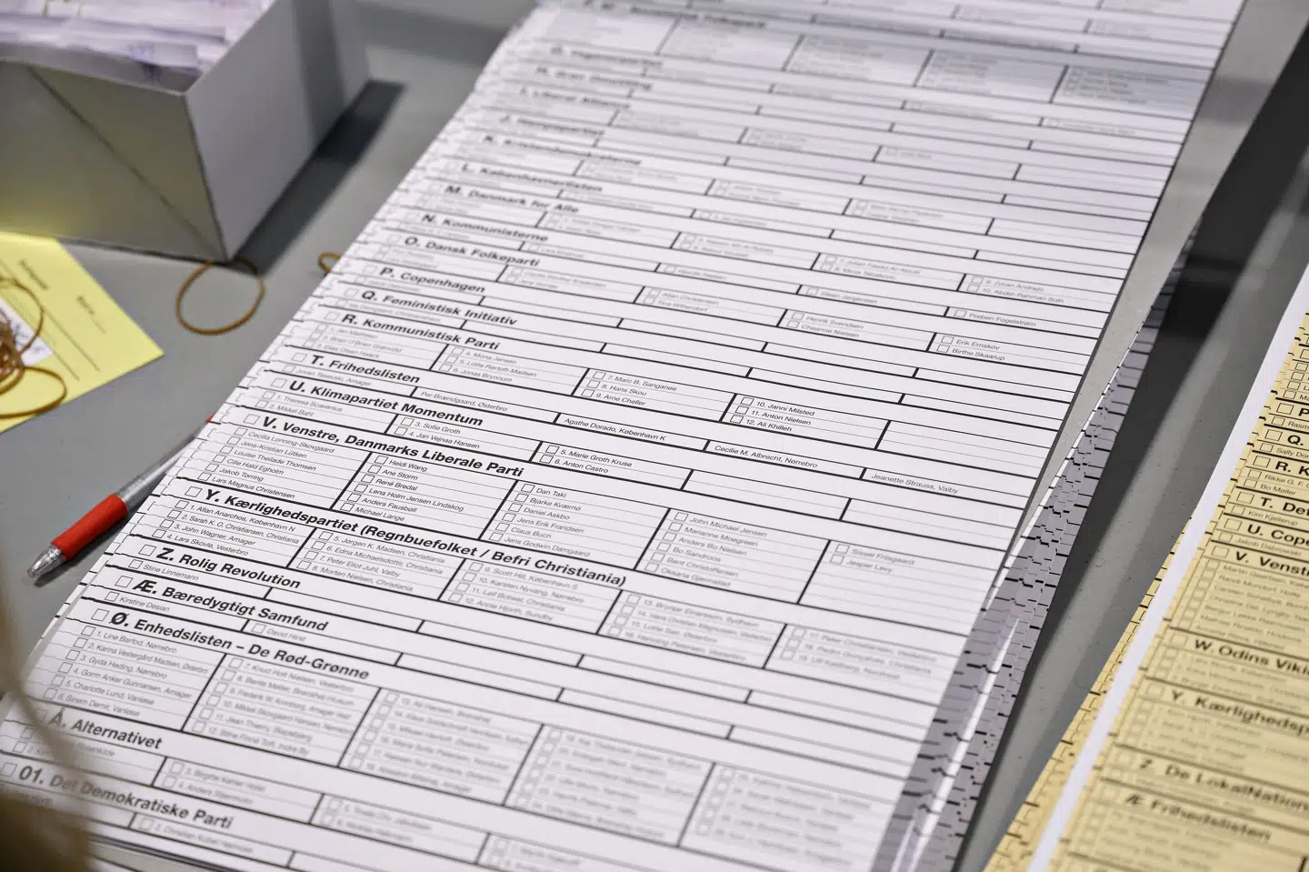 Stemmesedlen til kommunalvalget i Københavns Kommune var behæftet med fejl til stor frustration for Frihedspartiet. Philip Davali/Ritzau Scanpix
