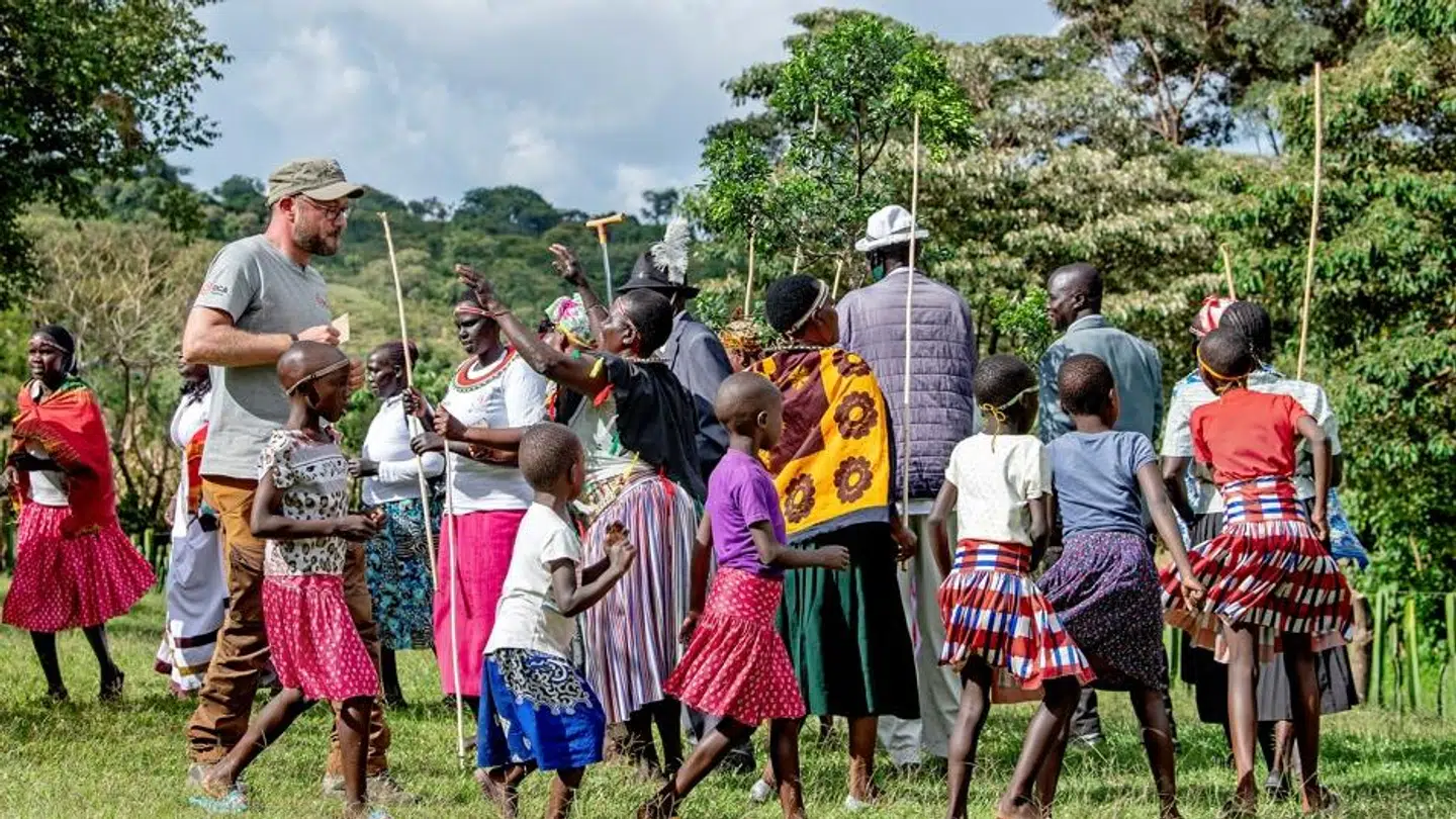 Jakob Fauerby under sit besøg i Kenya.