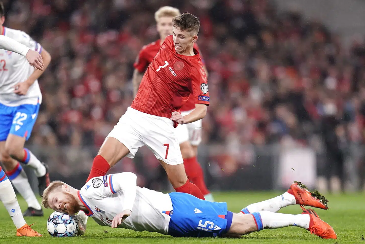 VM-kvalifikationskampen mellem Danmark - Færøerne i Parken, fredag den 12 november 2021