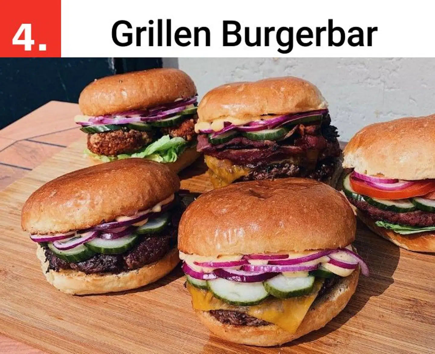 Kyllingeburger, vegetarisk eller med bøf? Grillen har en burger til alle!