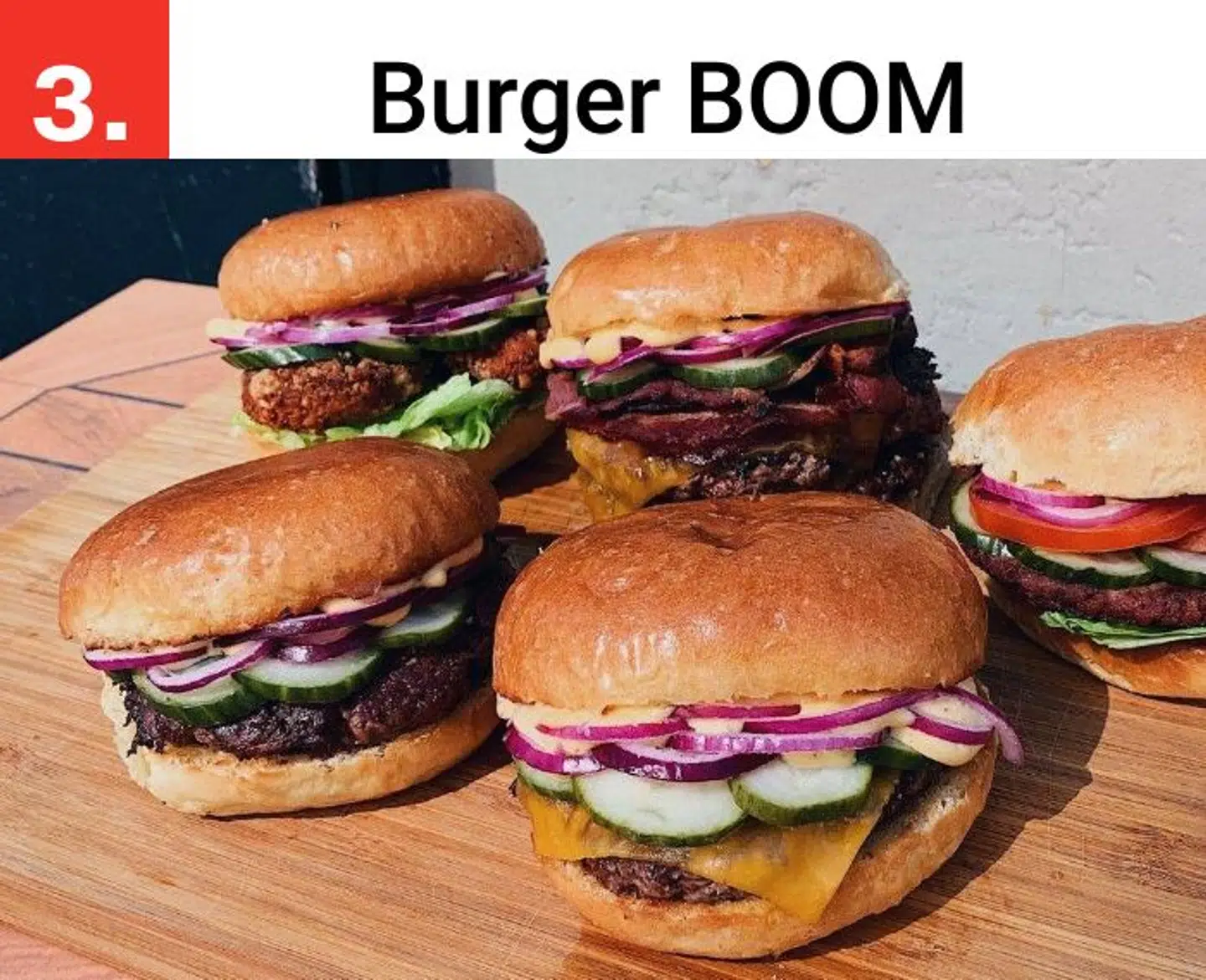 Der er noget for enhver smag ved Burger BOOM.