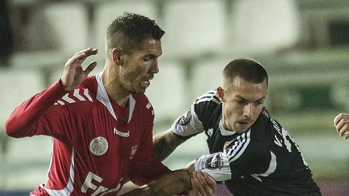 Fra en pokalkamp i 2014 mod Vejle, hvor Viktor Ahlmann fik en af sine førsteholdskampe i AaB.