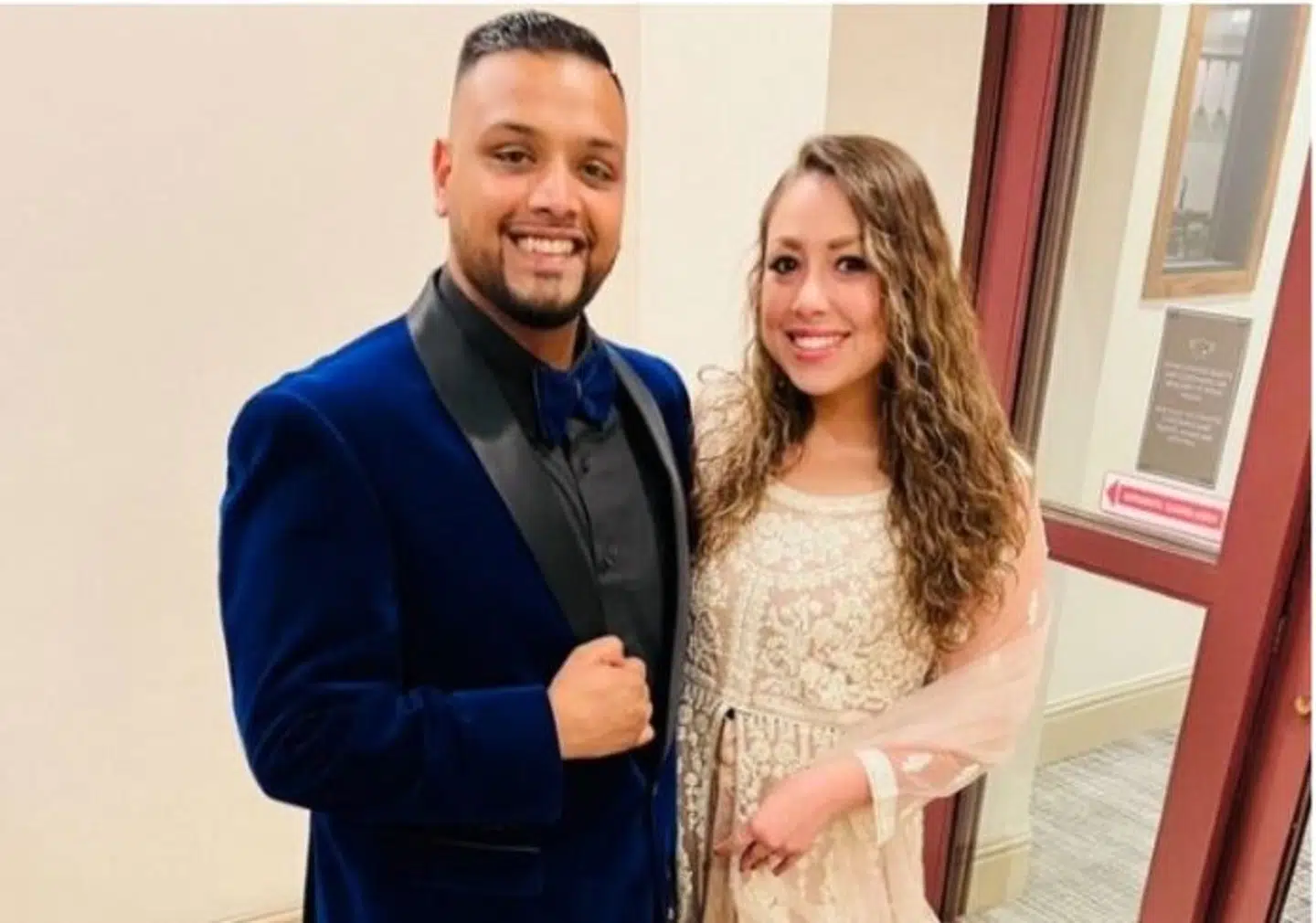 27-årige Danish Baig og hans forlovede Olivia.