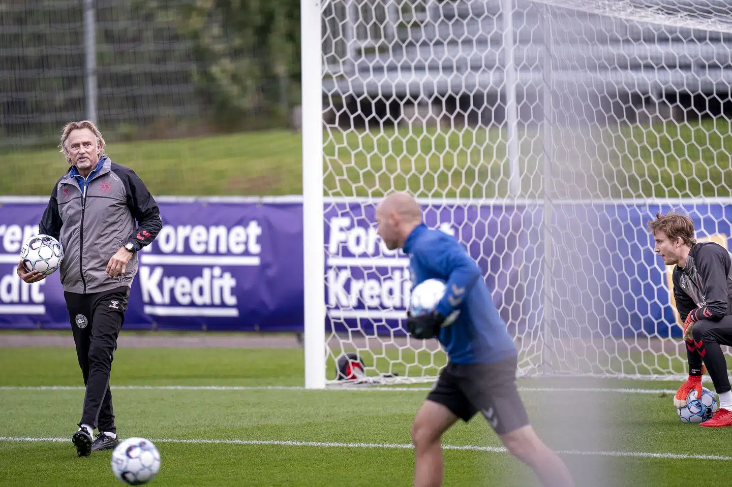 Lars Høgh var med under dele af samlingen, da landsholdet var samlet i oktober. Liselotte Sabroe/Ritzau Scanpix