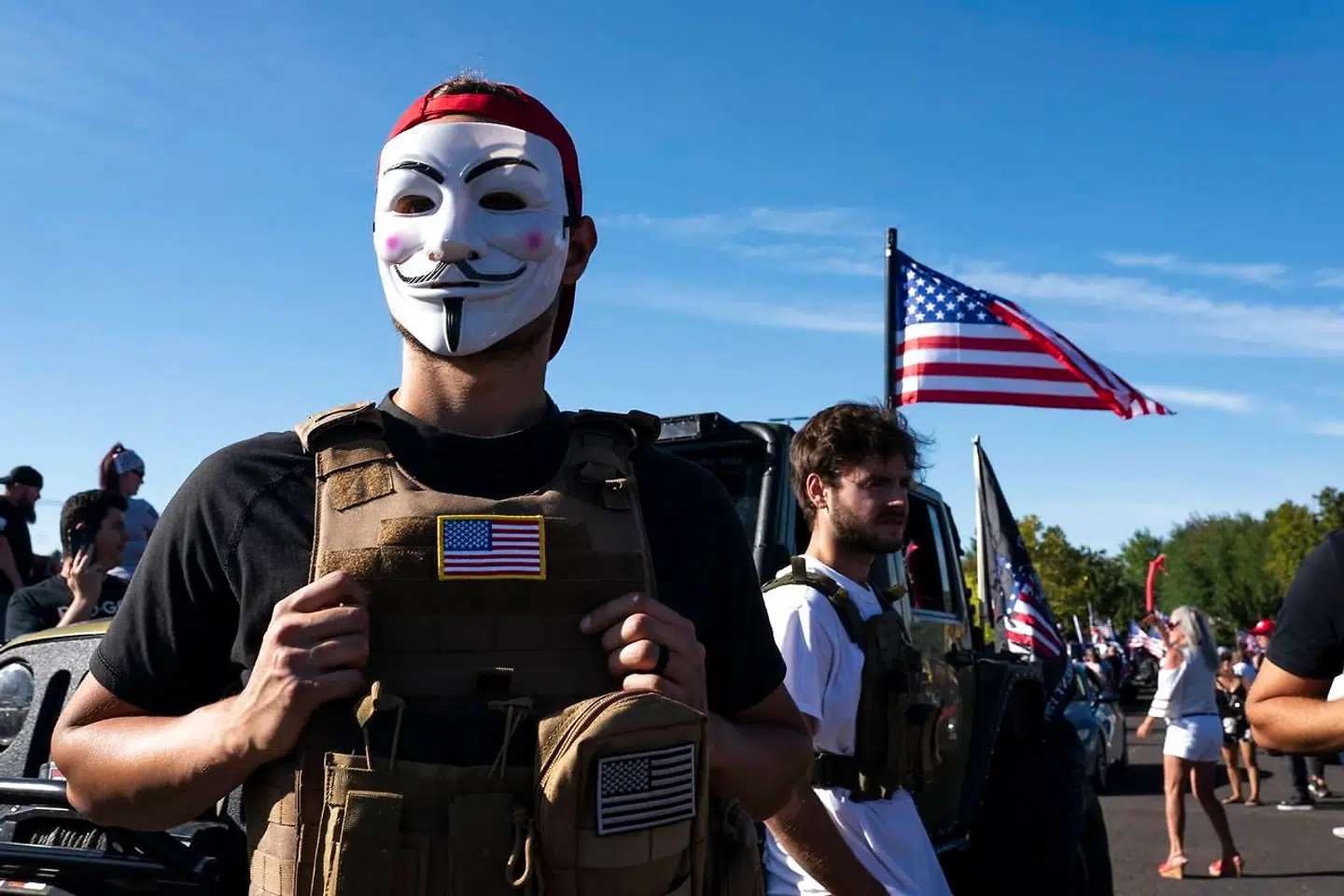 Også den yderste amerikanske højrefløj har brugt Guy Fawkes som symbol på revolutionær opstand.