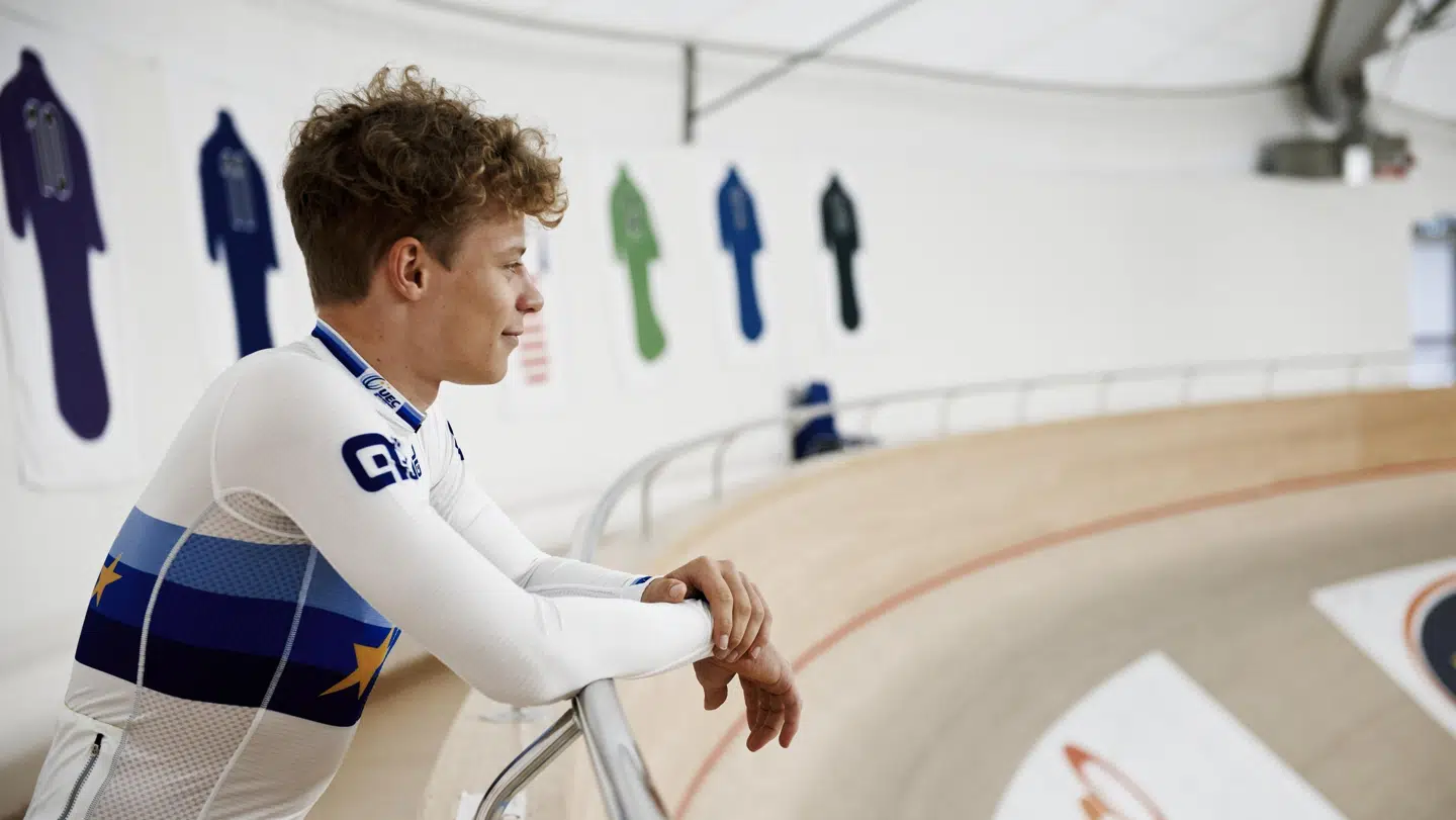 Tobias Aagaard Hansen vandt EM-guld i juniorernes udskilningsløb i 2020. »Junior er stort, men det er bare junior. Nu er det rigtigt. Der er ikke en klasse over,« siger den nykårede europamester i elitens holdløb.