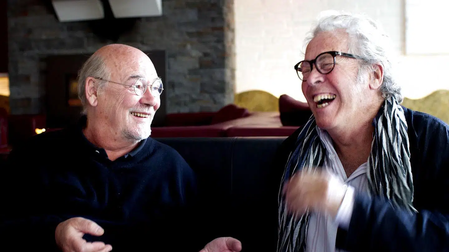 Jørn Mader og Jørgen Leth kommenterede Tour de France sammen i mange år.