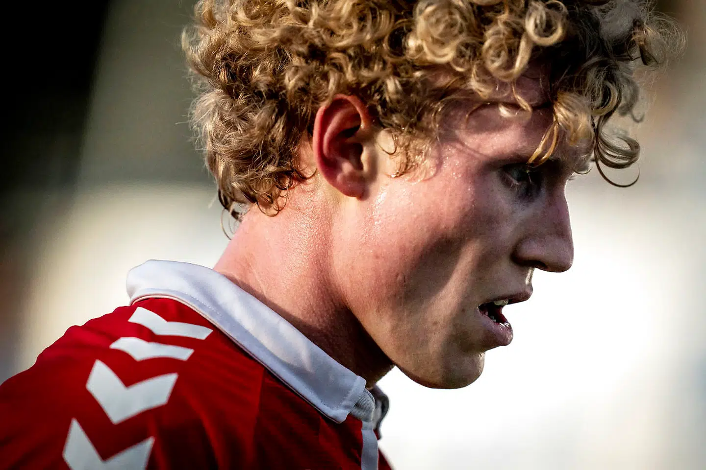 Vejle Boldklubs Tobias Mølgaard under 3F Superliga-kampen mellem Lyngby Boldklub og Vejle Boldklub på Lyngby Stadion i Kongens Lyngby, tirsdag den 6. april 2021.. (Foto: Mads Claus Rasmussen/Ritzau Scanpix)
