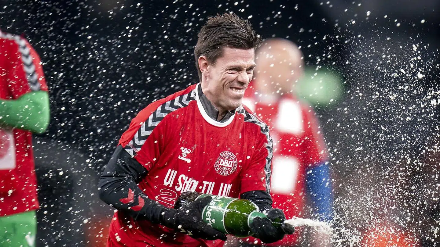 Jesper Hansen efter VM-kvalifikationskampen mellem Danmark-Østrig i Parken, tirsdag den 12. oktober 2021.. (Foto: Liselotte Sabroe/Ritzau Scanpix)