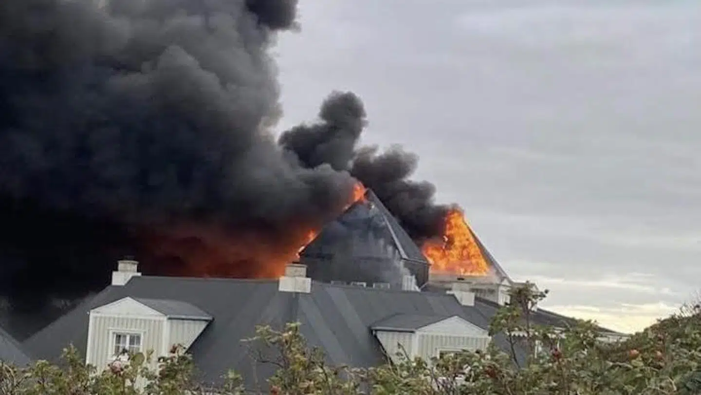 Det var store sorte skyer, der stod over Søndervig den 23. oktober.