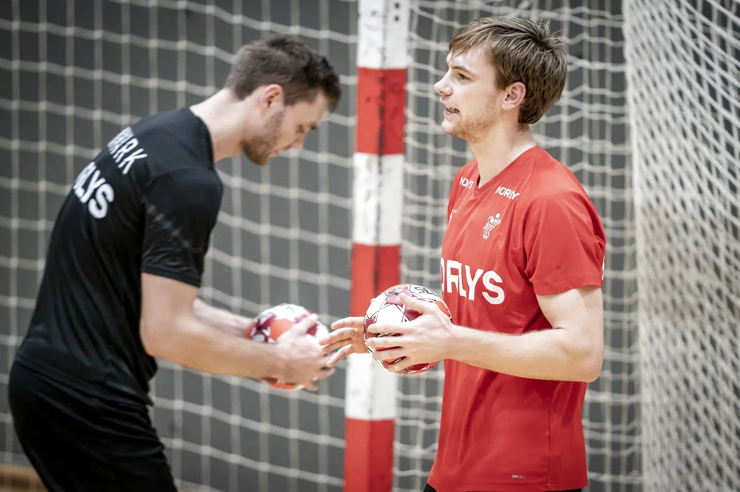 Mathias Gidsel under landsholdets træning frem mod Golden League, hvor Danmark torsdag møder Norge. Mads Claus Rasmussen/Ritzau Scanpix