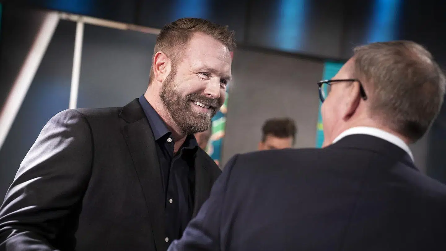 Joachim Boldsen (tv.) kritiserer Nikolaj Jacobsens landsholdsudtagelse.