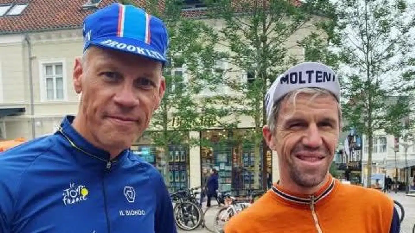 Dennis Ritter og Chris Anker Sørensen i Vejle, dagen inden Chris Anker Sørensen døde.