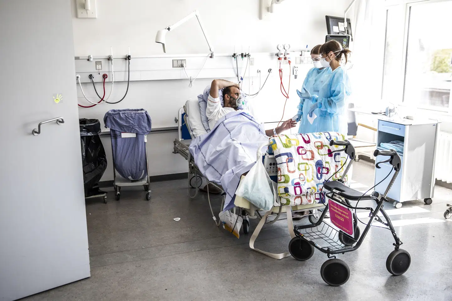 Blandt de nu 212 indlagte med coronavirus i Danmark er 24 personer indlagt på intensivafdeling. (Arkivfoto) ólafur Steinar Gestsson/Ritzau Scanpix