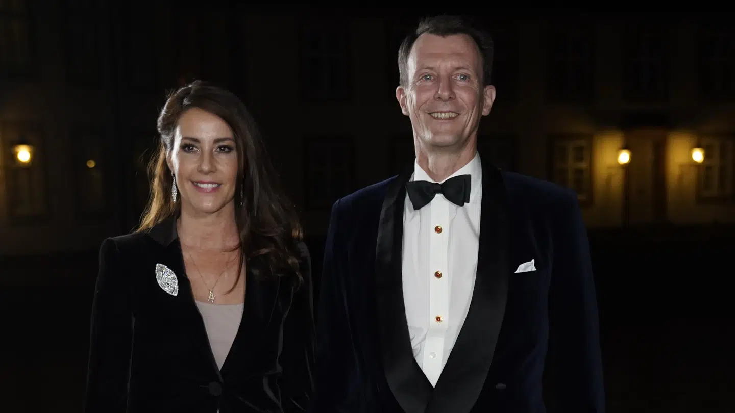 Prinsesse Marie og prins Joachim. Dronningen afholder koncert og middag for filmbranchen på Fredensborg Slot, tirsdag den 26. oktober 2021.