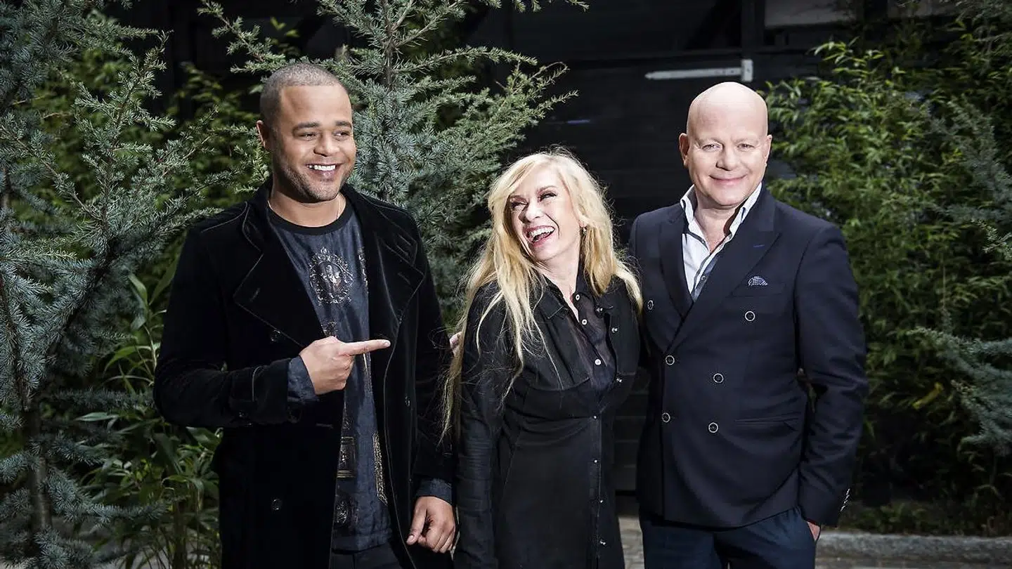 Remee ses her med Sanne Salomonsen og Thomas Blachman i 2017.