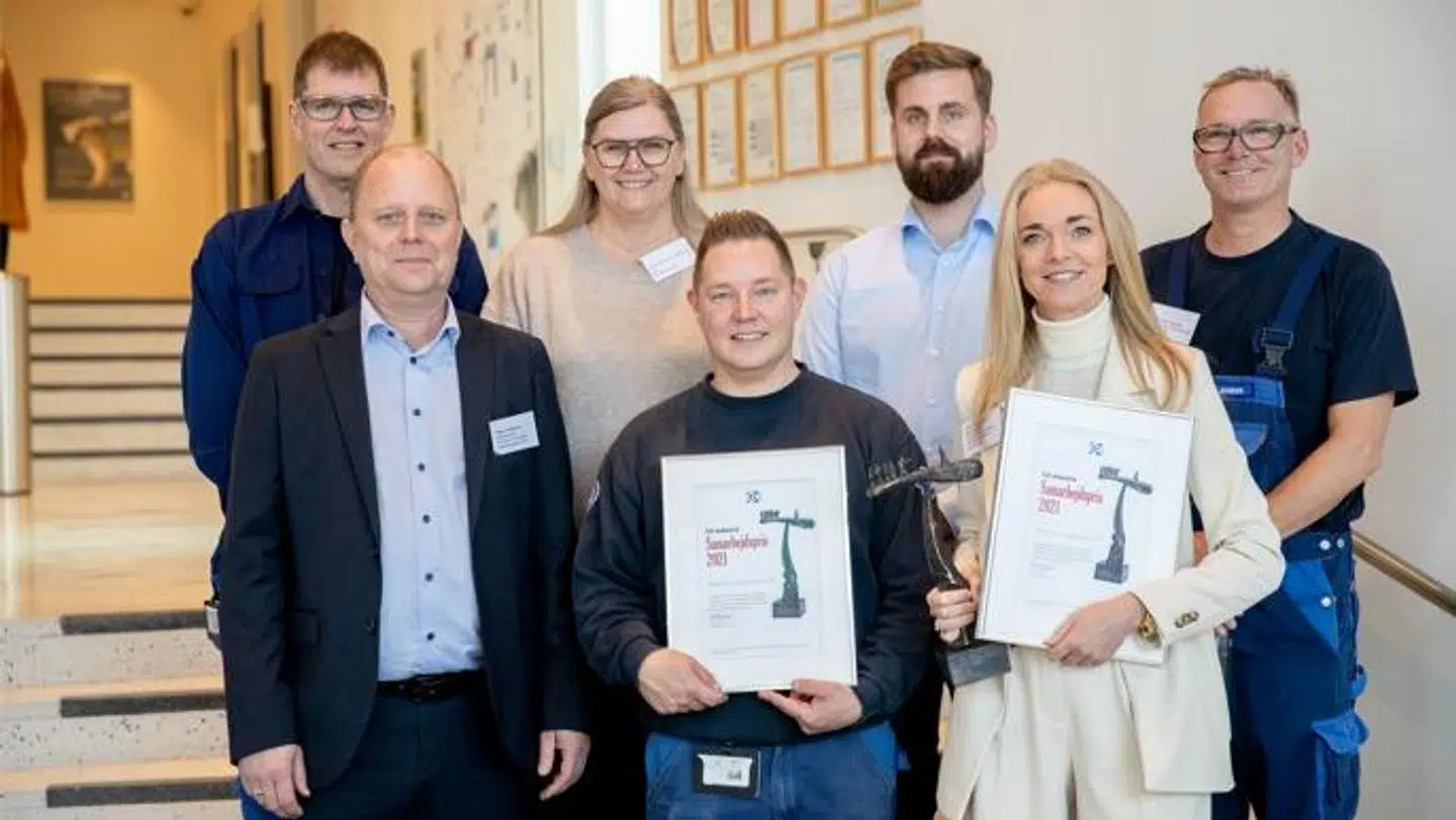 Modtagerne af samarbejdsprisen.