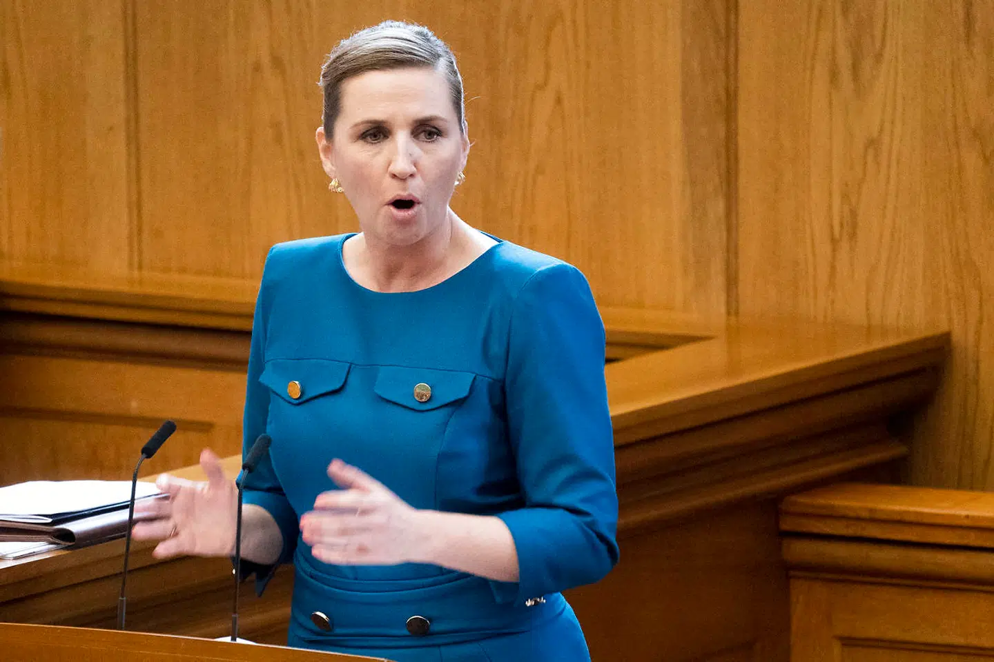 Folketingets åbning 2021. Statsminister Mette Frederiksen holder sin åbningstale.