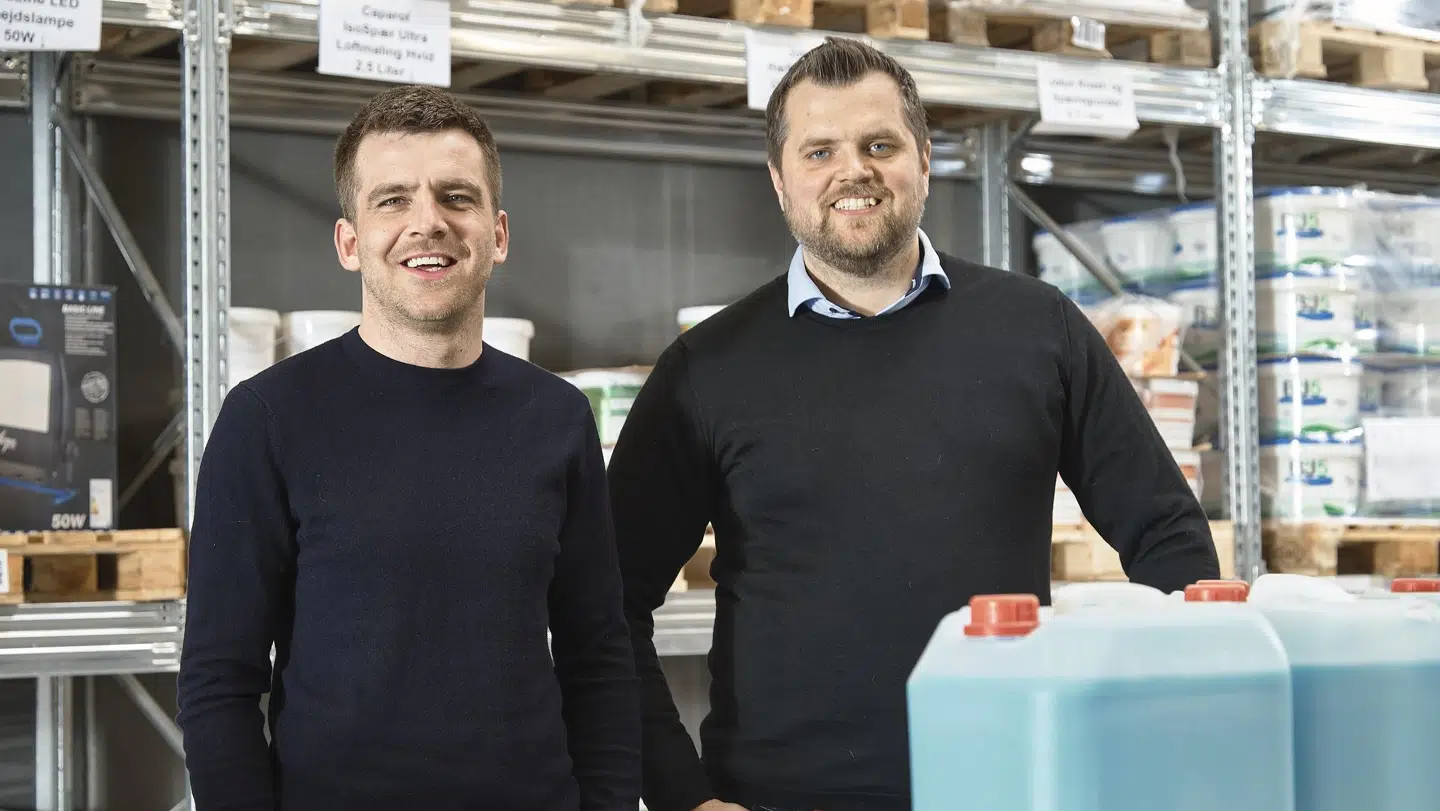 Barndomsvennerne Jesper Laursen og Brian Dennis Jensen står bag Decofarver.