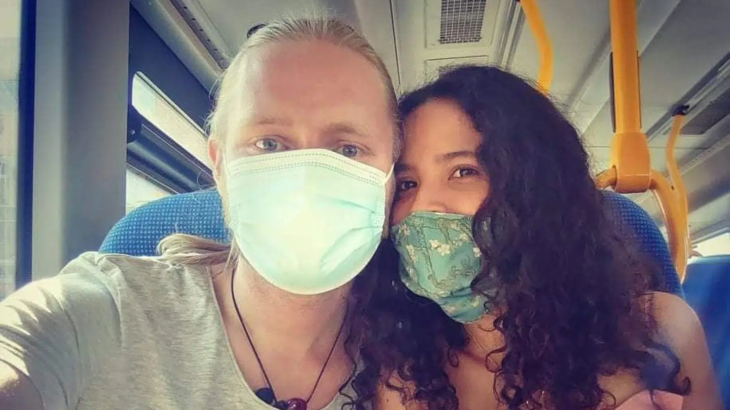 Jesper og Fabiola har været kærester i syv år.