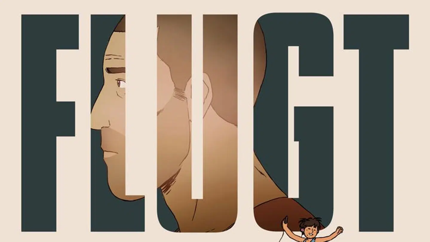 Plakaten til Danmarks oscarbud, 'Flugt'. Foto: Det danske filminstitut.