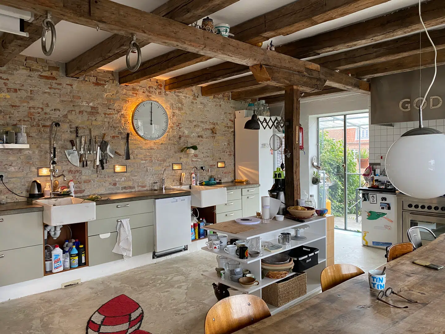 Jakob Volkes køkken er et udstillingskøkken, som bagedystdeltageren fik billigt.