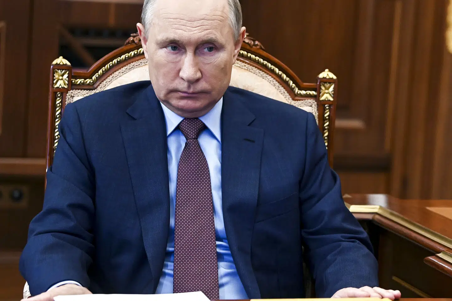 Vladimir Putin flyver ikke til klimatopmødet COP26 i Glasgow, der løber af stablen fra 31. oktober til 12. november. (Arkivfoto) Alexei Nikolsky/Ritzau Scanpix