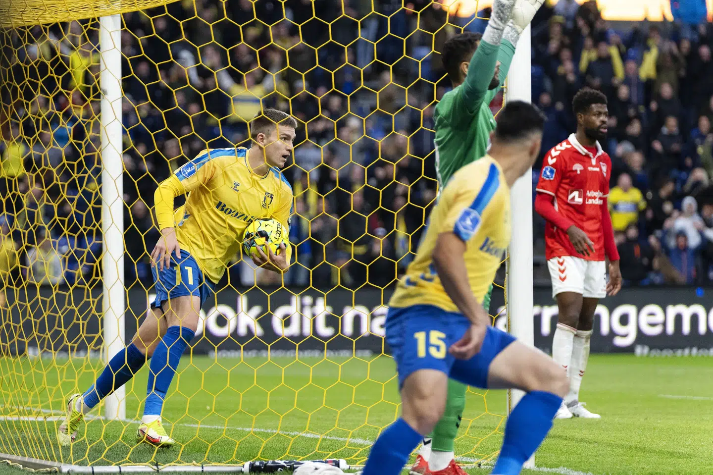 I søndags fik Brøndby vendt et truende nederlag til en 3-2-sejr over bundproppen Vejle. Torsdag spiller Brøndby ude mod Rangers i Europa League. Claus Bech/Ritzau Scanpix
