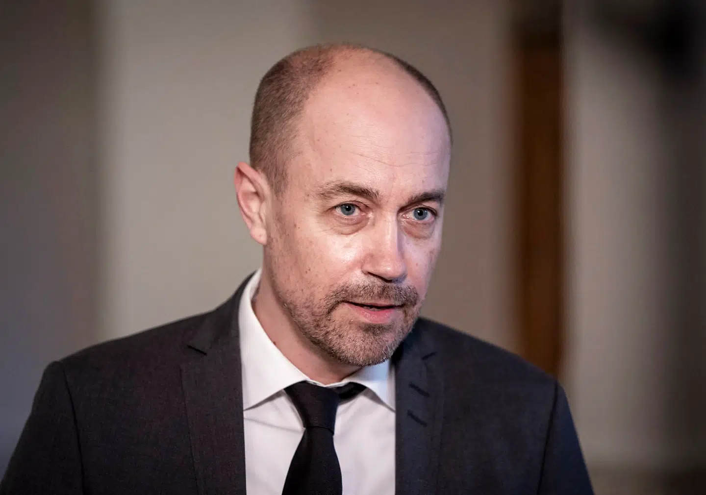 Sundhedsminister Magnus Heunicke er kaldt i samråd af Folketingets Epidemiudvalg onsdag den 24. marts 2021. Ministeren er blevet bedt om at redegøre for, hvorfor den danske succesrate med hensyn til smitteopsporing er så relativ beskeden i forhold til andre lande. (Foto: Liselotte Sabroe/Scanpix 2021)