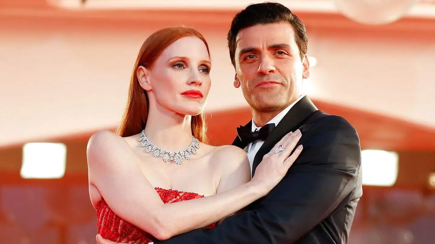 Jessica Chastain og Oscar Isaac på den røde løber.