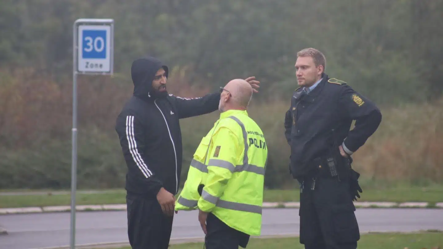 Demonstrationen gav ikke anledninge til store optøjer, fortalte politiet til B.T.. Foto: Presse-fotos.dk.