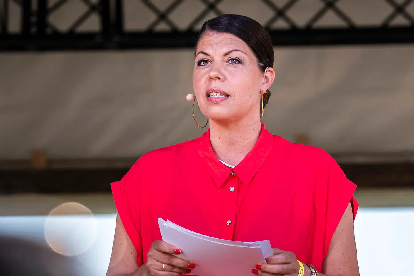 Politisk leder for Alternativet Franciska Rosenkilde vil arbejde for grønne visioner, ligemeget hvilken post partiet måtte få (Foto: Ida Marie Odgaard/Ritzau Scanpix).