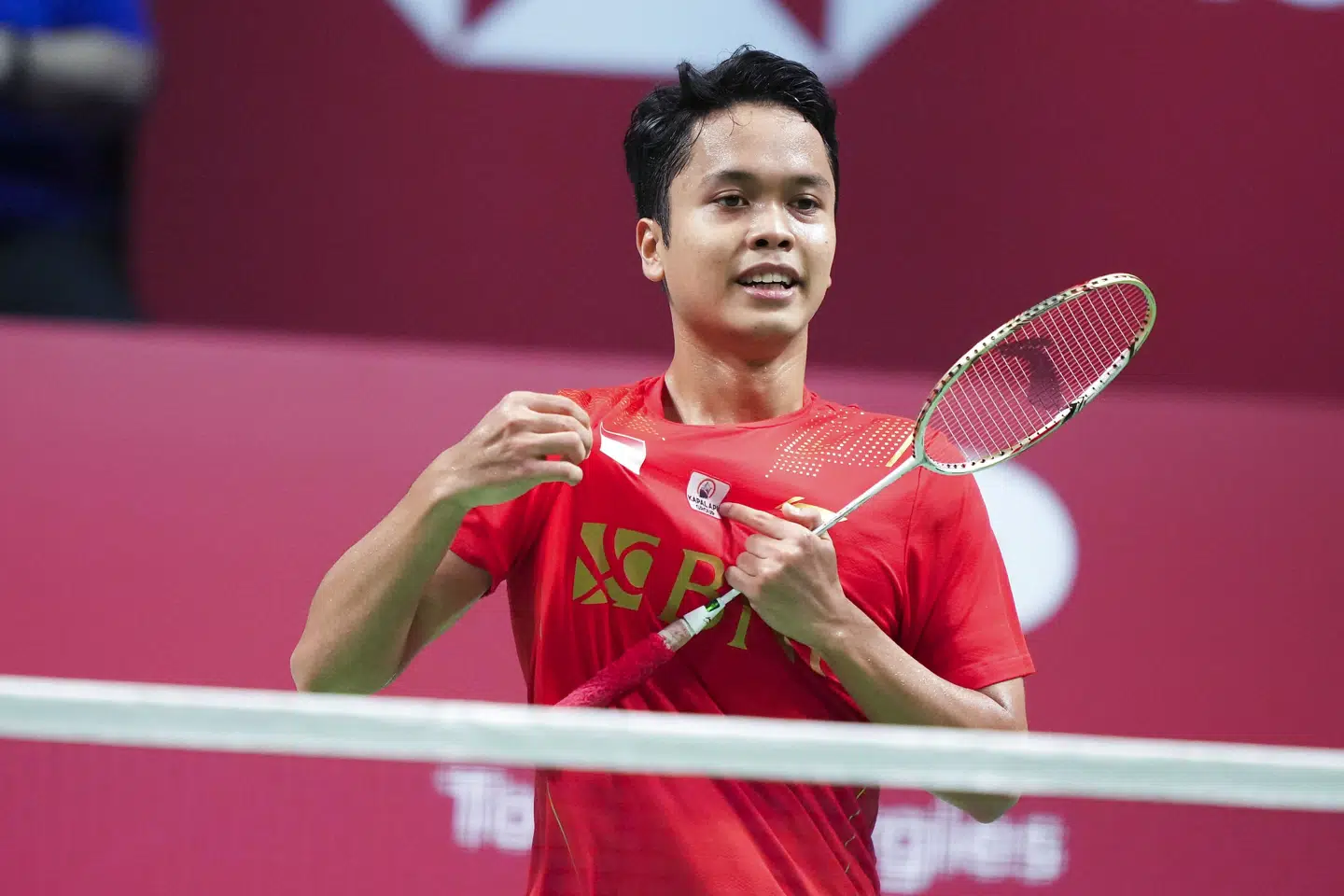 Anthony Ginting sendte Indonesien på vinderkurs ved at vinde sin single. Claus Fisker/Ritzau Scanpix