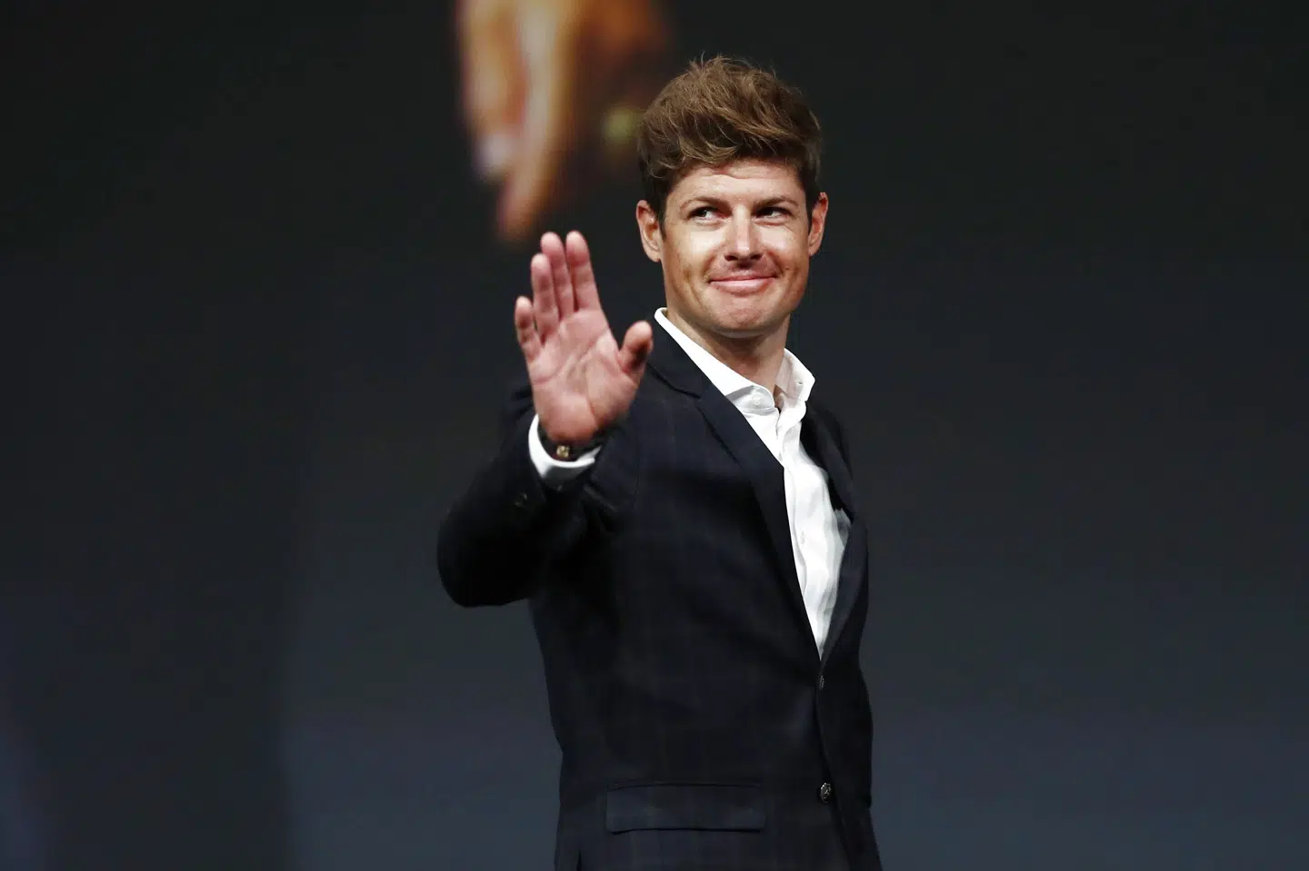 Jakob Fuglsang deltog torsdag i præsentationen af næste års rute til Tour de France, som begynder med tre etaper i Danmark. Gonzalo Fuentes/Reuters