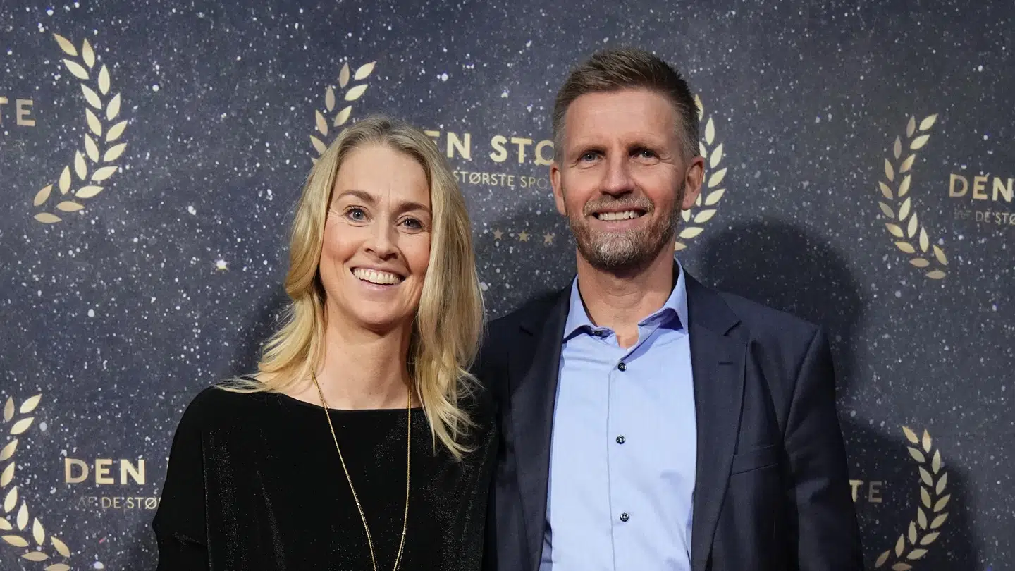 Camilla Martin sammen med sin mand, Lars Nygaard.