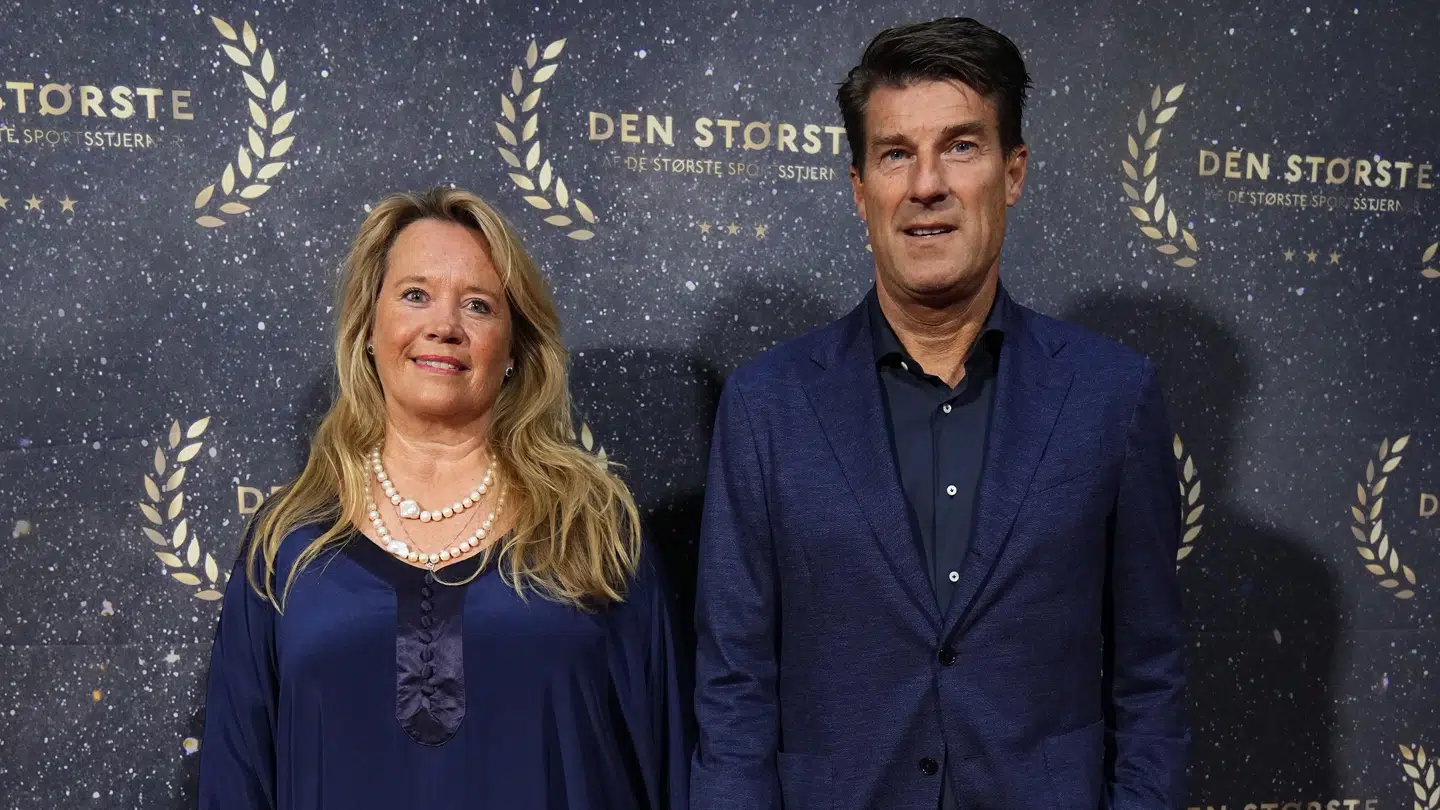 Michael Laudrup med sin hustru, Siw.