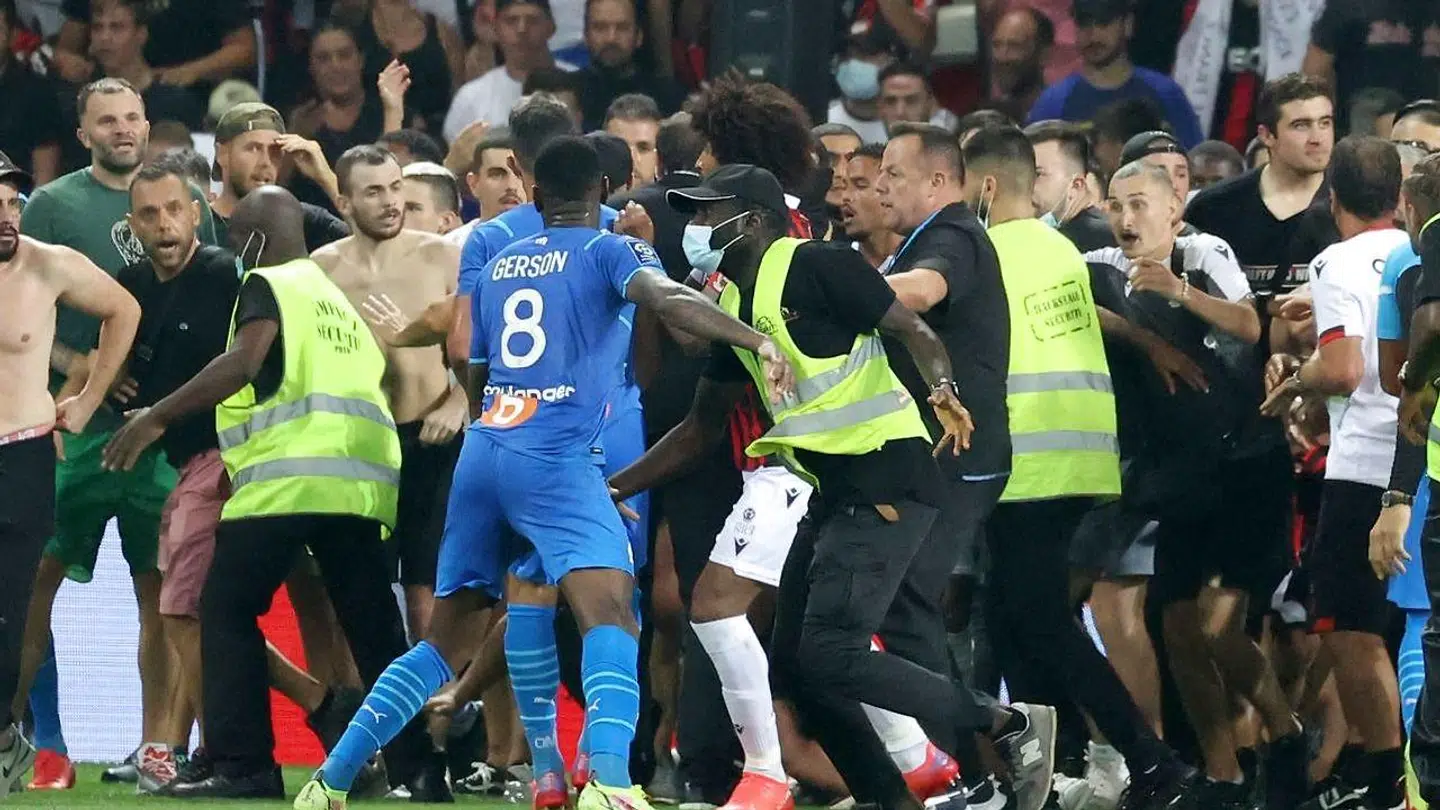 Marseille og Gerson tabte kampen 1-0, fordi de ikke kom tilbage på banen.