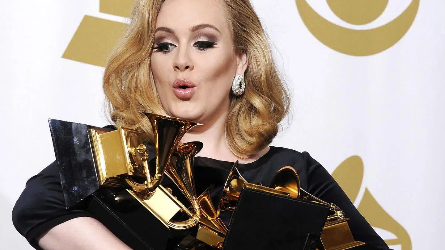 Adele til Grammy Awards i 2012.