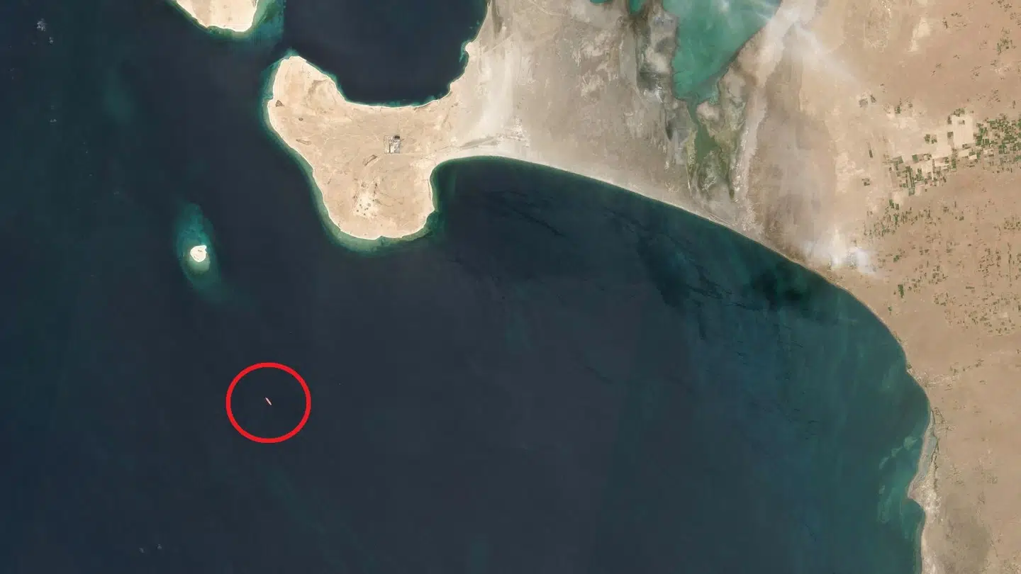 Her ses SFO Safer ude for Yemens kyst.