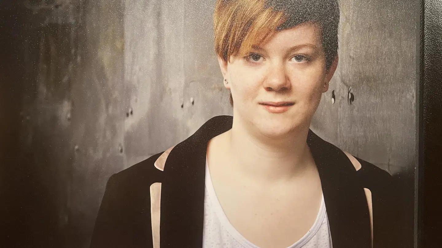 Foto af Kaare, da han var en pige.