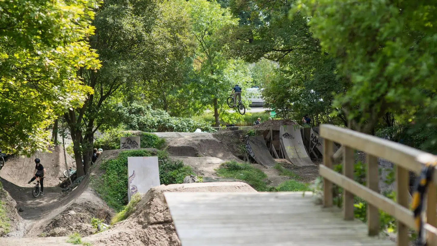 Hvor banen skal ligge nu, ved vi ikke. Foto: Holmen Dirt