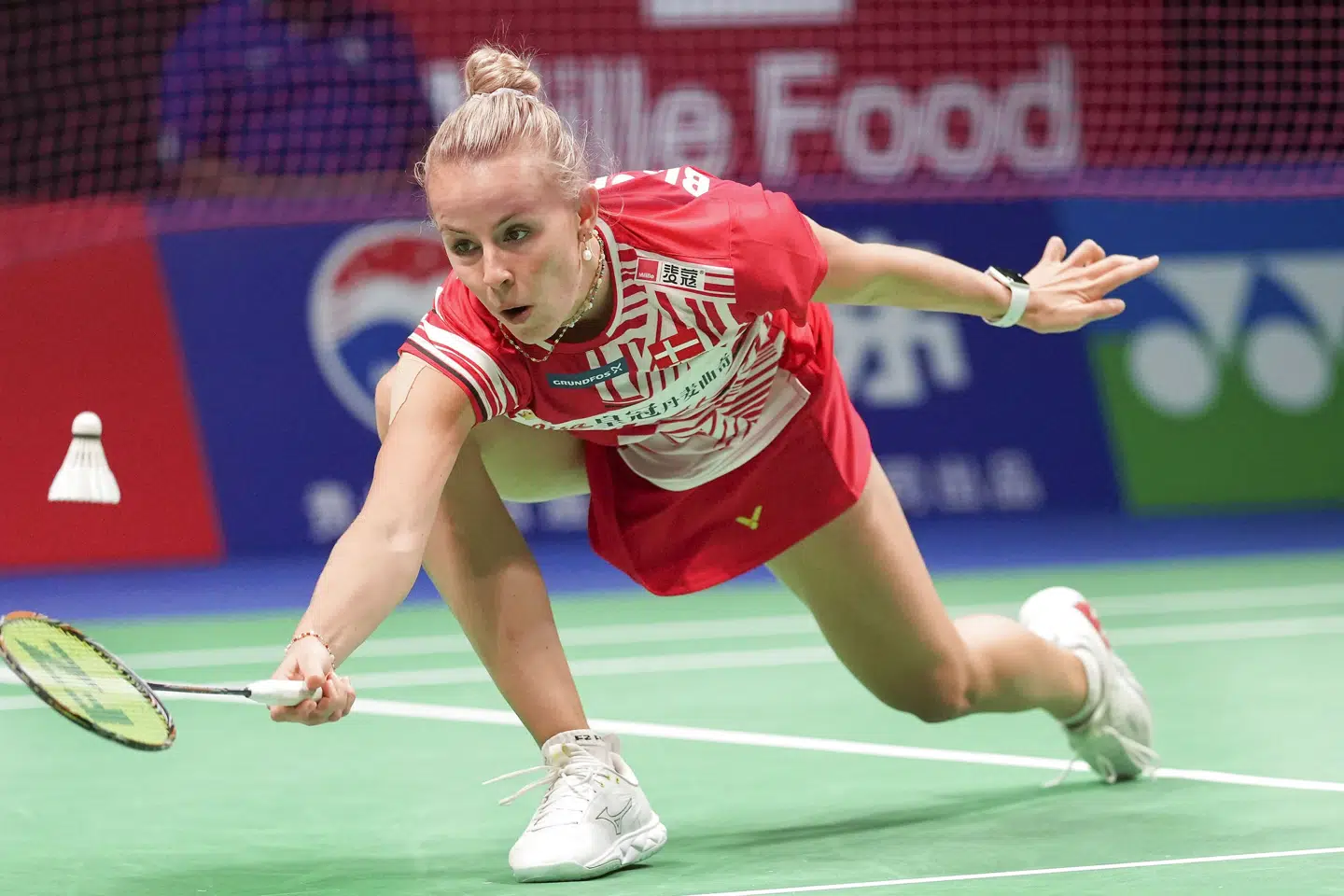 Mia Blichfeldt er Danmarks bedste damesingle for tiden. Hun er placeret som nummer 12 på verdensranglisten. Claus Fisker/Ritzau Scanpix