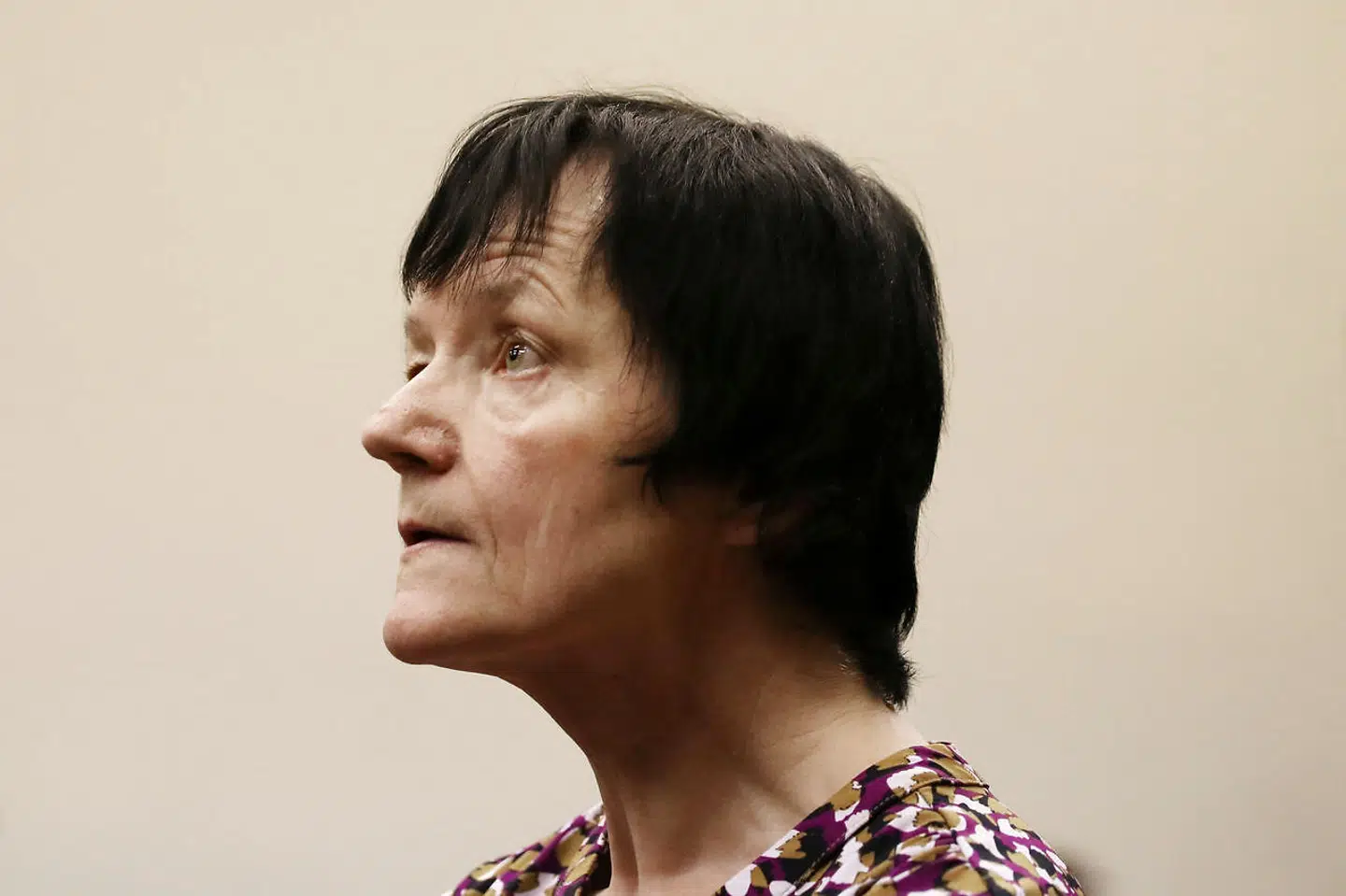 Britta Nielsen blev straffet med fængsel i seks et halvt år for sin årelange millionsvindel. Her ses hun kort efter anholdelsen i Sydafrika.