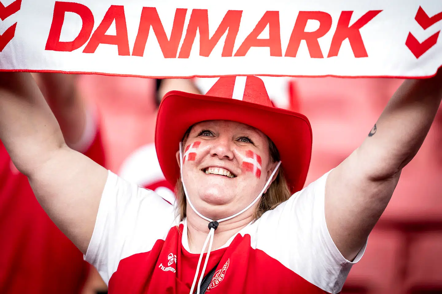 Fans før EM-kampen mellem Danmark og Rusland i Parken i København, mandag den 21. juni 2021.. (Foto: Mads Claus Rasmussen/Ritzau Scanpix)