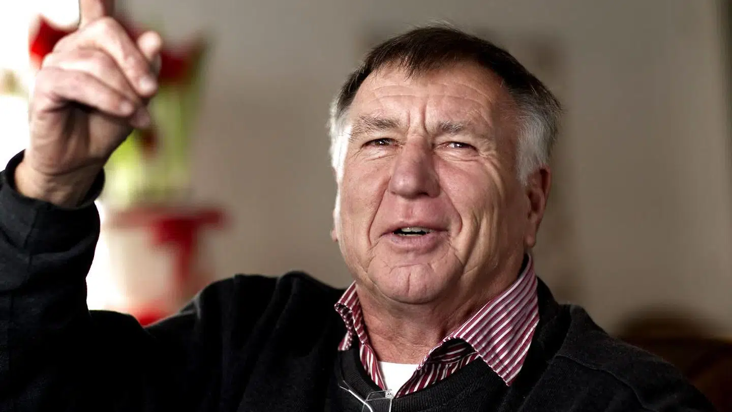 De to tidligere landstrænere Ricard Møller Nielsen og Sepp Piontek snakker om gamle dage. Her Sepp Piontek.