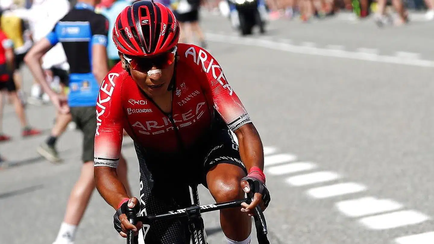 Nairo Quintana havde smidt cykeltøjet og klædt sig ud som en kamæleon i tv-showet.