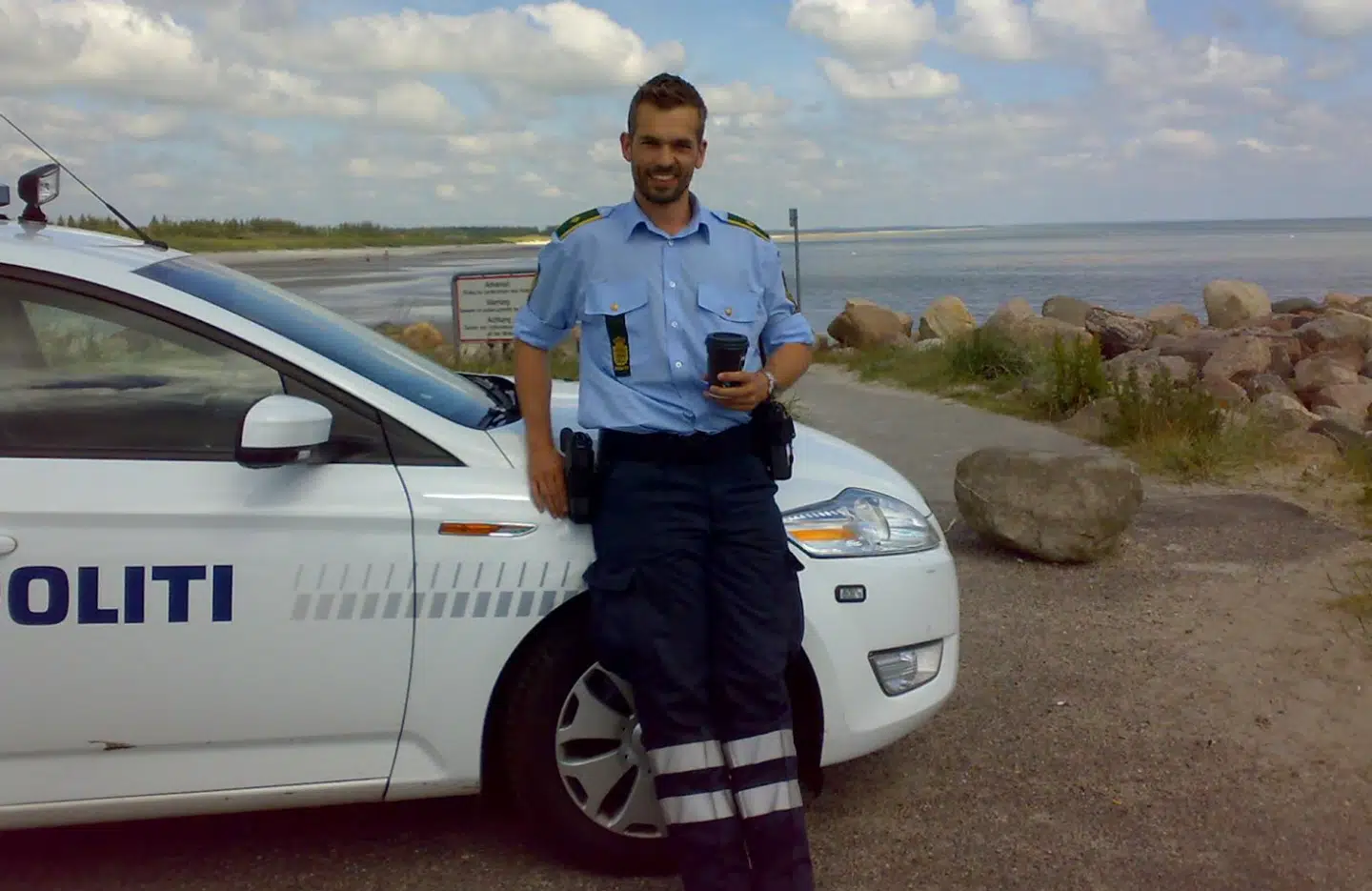 Morten Vadskær, da han stadig var i politiet. Billedet er fra 2009.